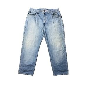 Vintage Enyce Baggy Jeans Mens 38x31 Light Wash Y2K Hip Hop Streetwear Wide Leg